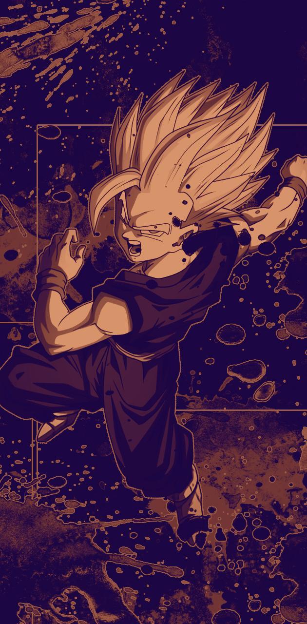 630x1280 Son Gohan ssj2 wallpaper