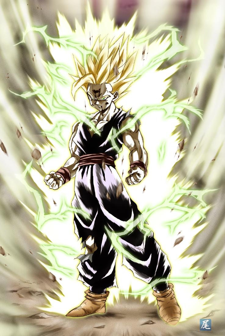 737x1100 Gohan Super Saiyan 2 Wallpaper