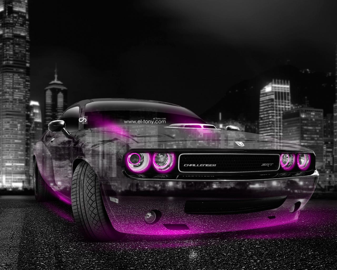 1280x1024 Free download Dodge Challenger Muscle Crystal City Car 2014 Pink Neon HD Wallpaper [1920x1080] for your Desktop, Mobile & Tablet. Explore Dodge Neon Wallpaper. Dodge Neon Wallpaper, Neon Background, Neon Wallpaper