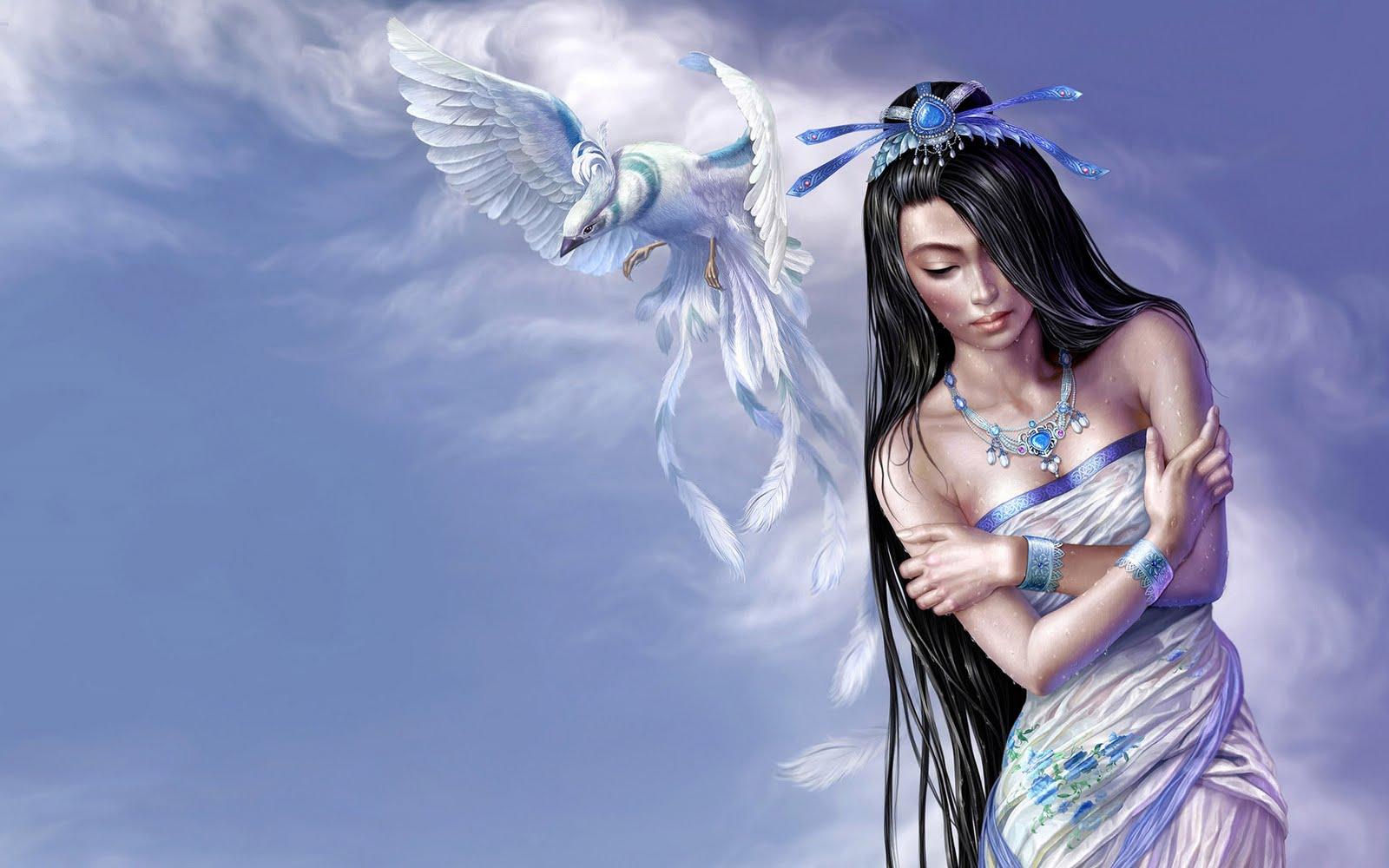 1600x1000 Women Spiritual Wallpaper
