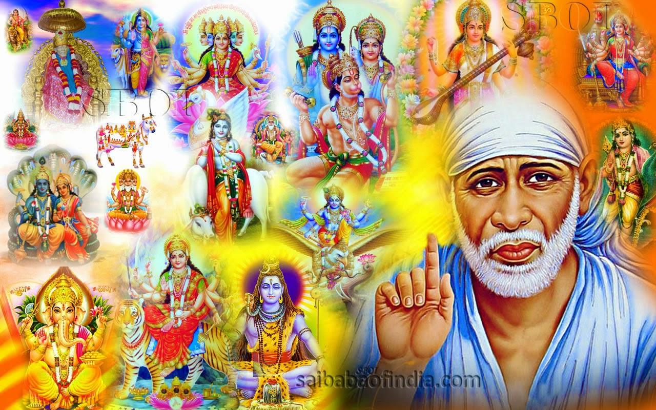 1280x800 Indian God Image Wallpaper Gods In One