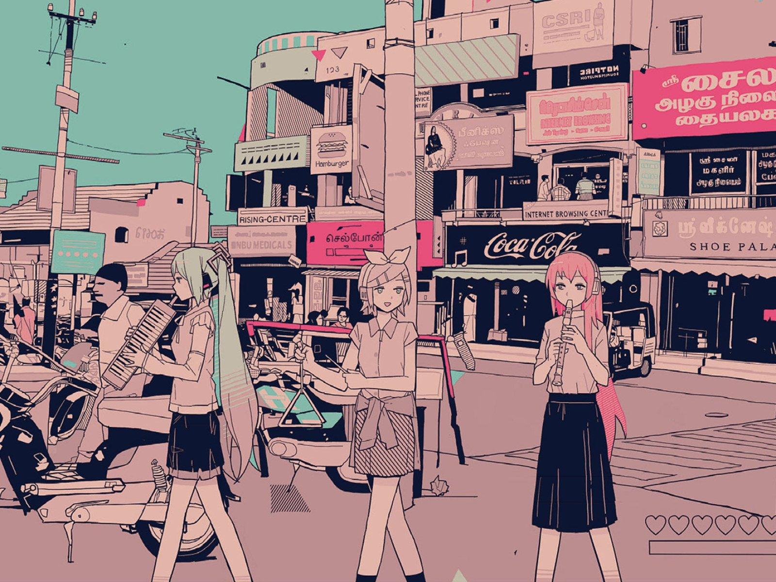1600x1200 Anime Retro Aesthetic Desktop Wallpaper • Wallpaper For You