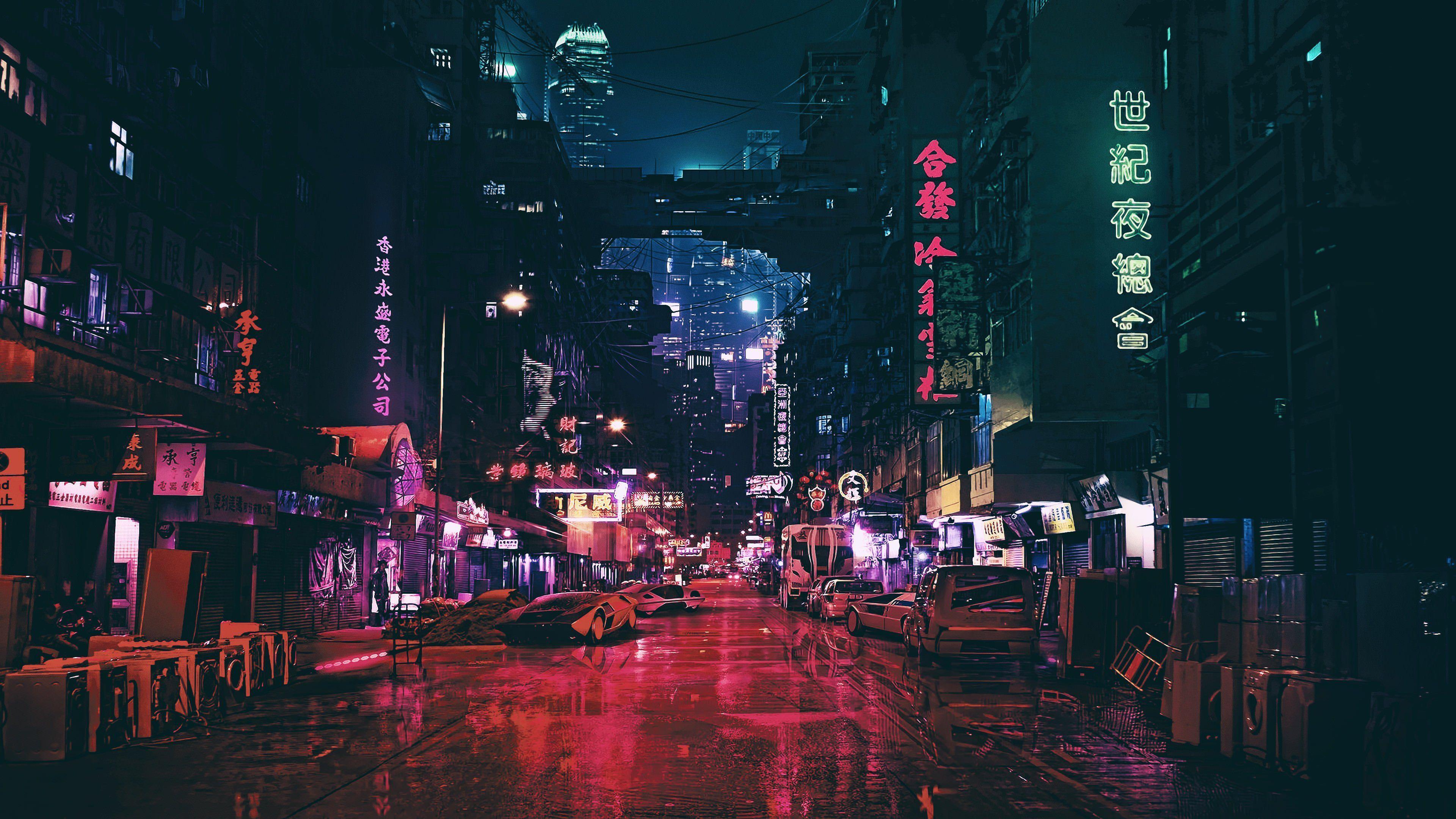 3840x2160 4k Dark Cyber Wallpaper
