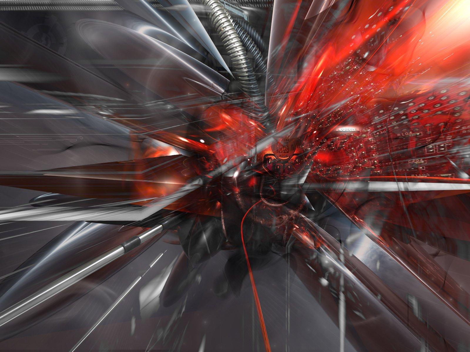 1600x1200 cybernetic chaos 3D cyber chaos techno HD wallpaper