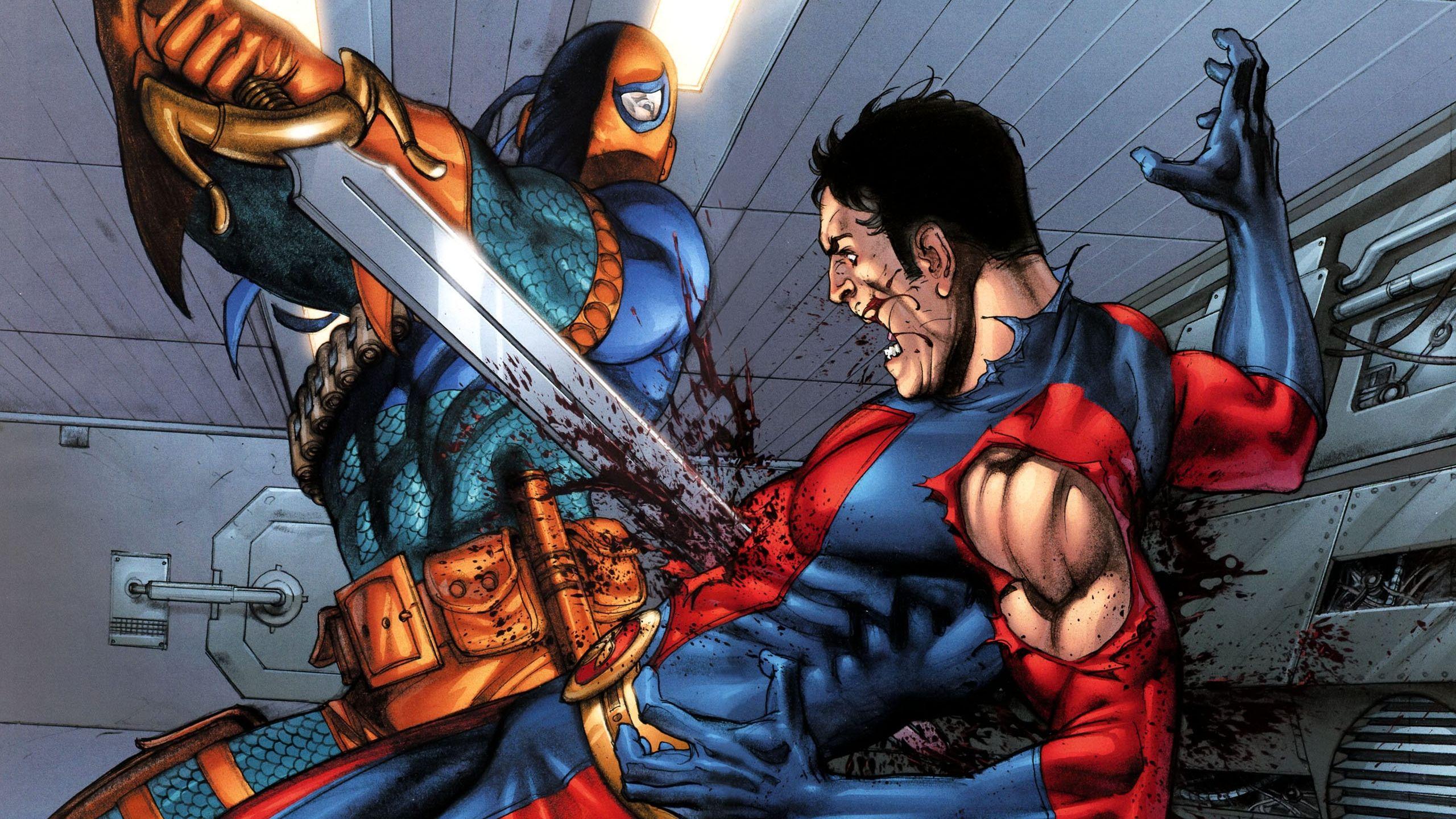 2560x1440 Deathstroke iPhone Wallpaper