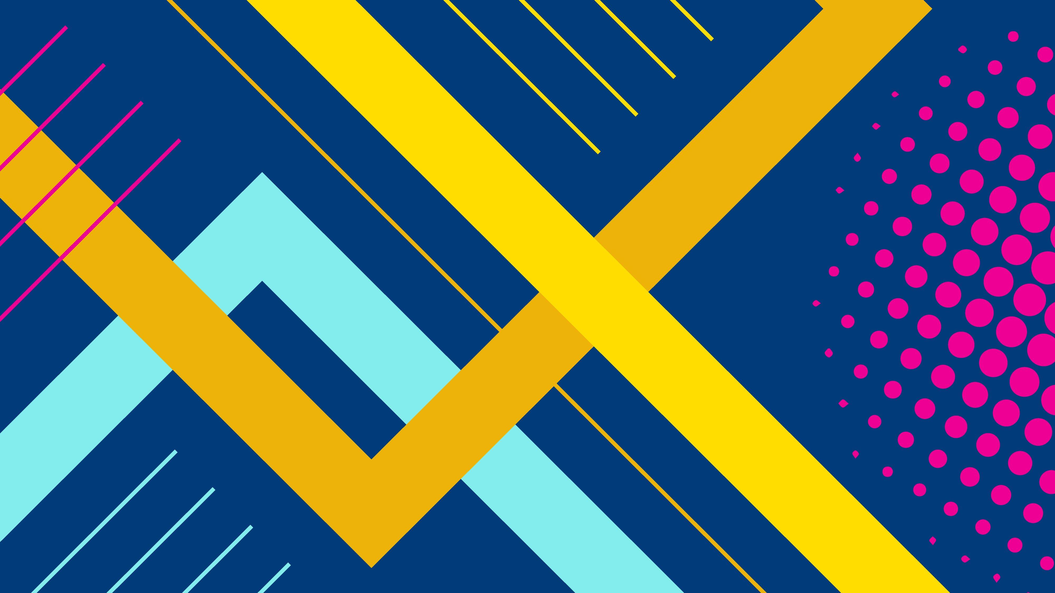 4000x2250 Abstract minimal flat geometric background