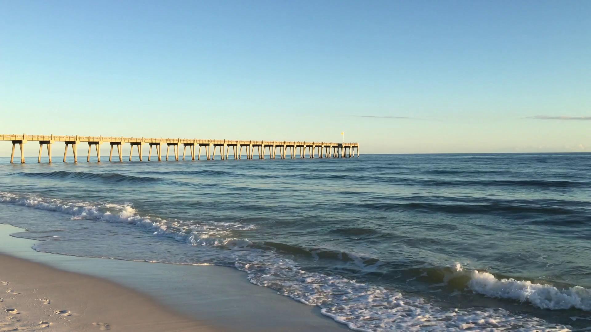 1920x1080 Beach pier background quotes