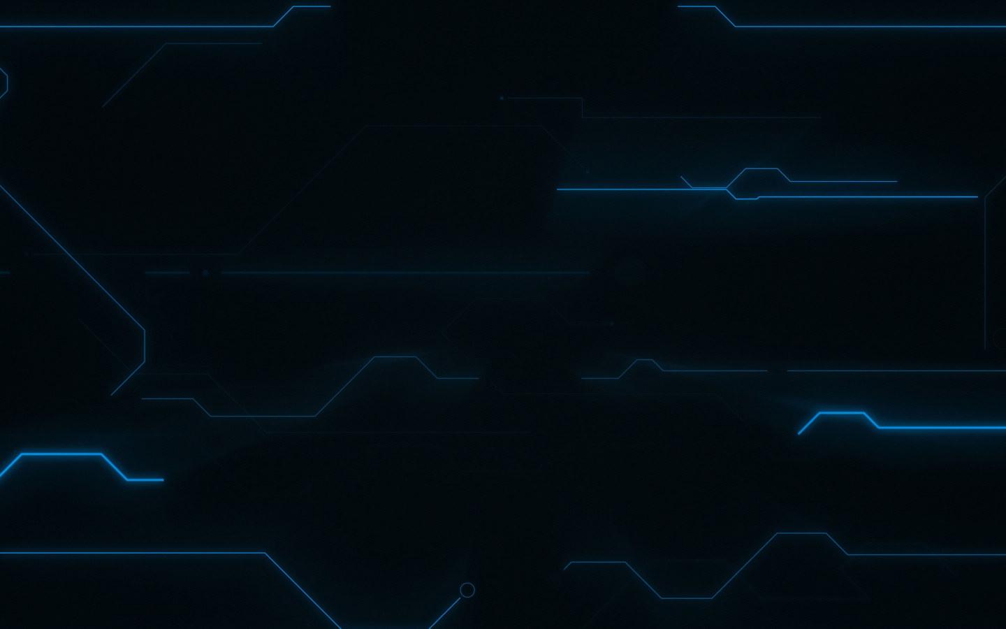 1440x900 HUD 1.0 wallpaper, blue line artwork, Artistic, Abstract, Black, Futuristic • Wallpaper For You HD Wallpaper For Desktop & Mobile