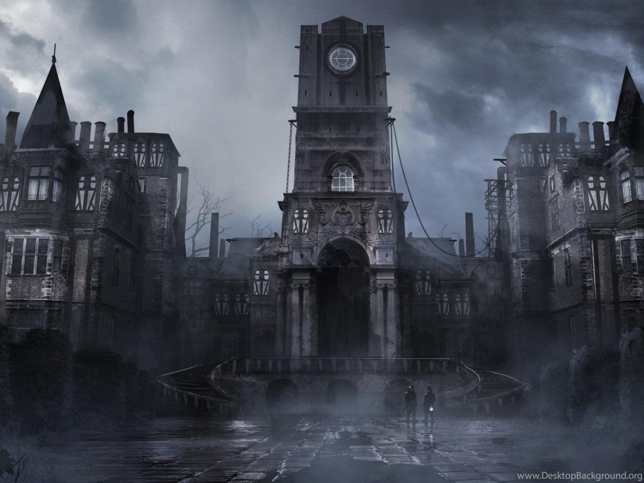1280x960 Castles Dark Fog Mist Gothic Pavement Thief Wallpaper Desktop Background
