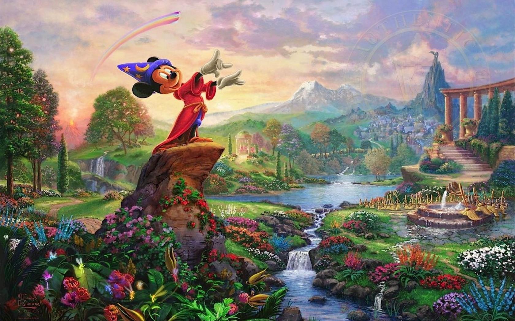 1680x1050 Thomas Kinkade Disney Wallpaper