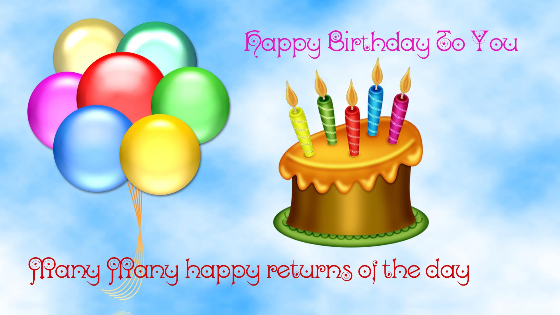 1920x1080 Happy Birthday Wallpaper Free Downloadto5animations.com Wallpaper, Gifs, Background, Image