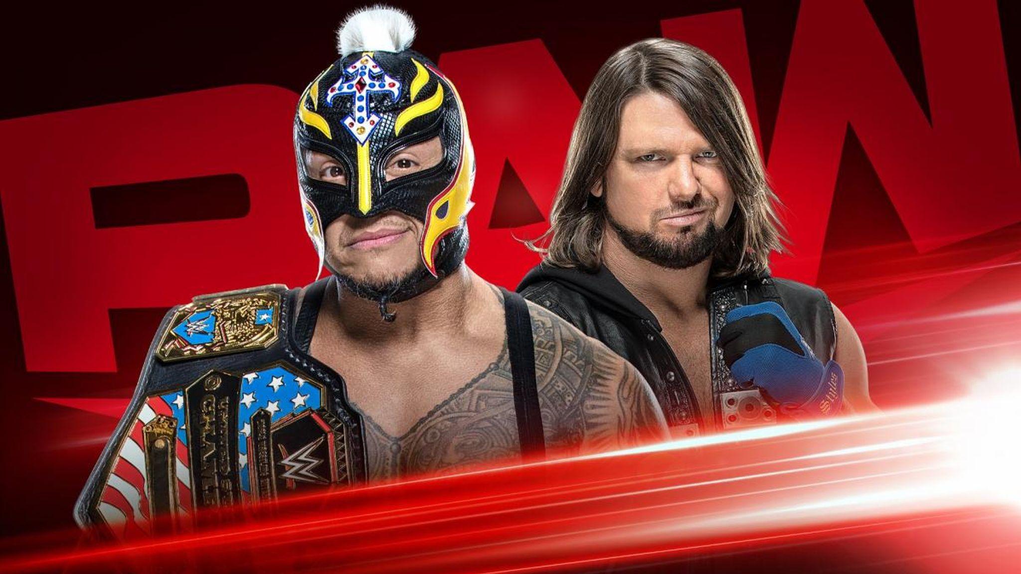 2048x1152 WWE Raw: AJ Styles to get United States title shot against Rey Mysterio
