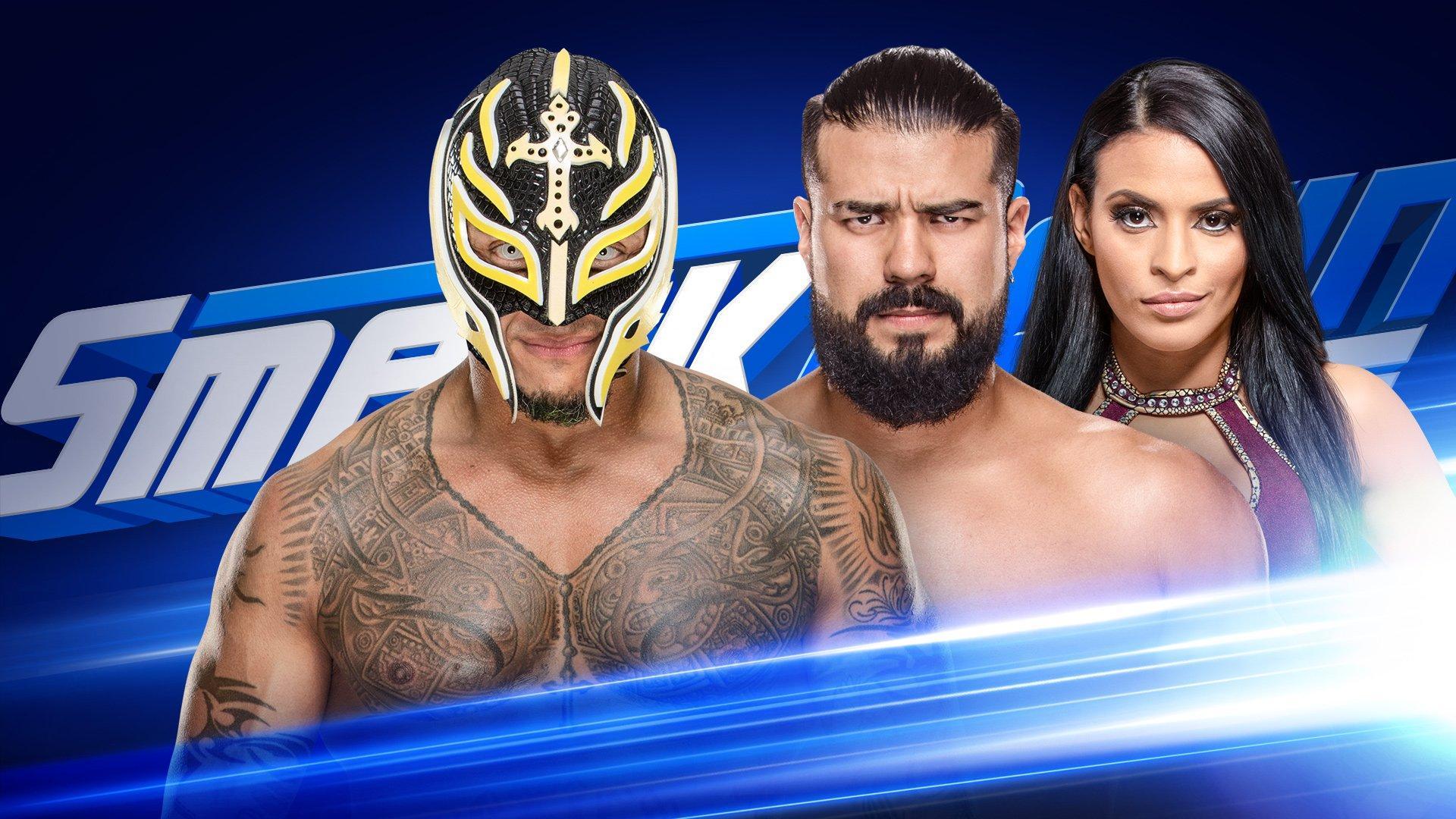 1920x1080 Andrade Vs Rey Mysterio Smackdown Live HD Wallpaper