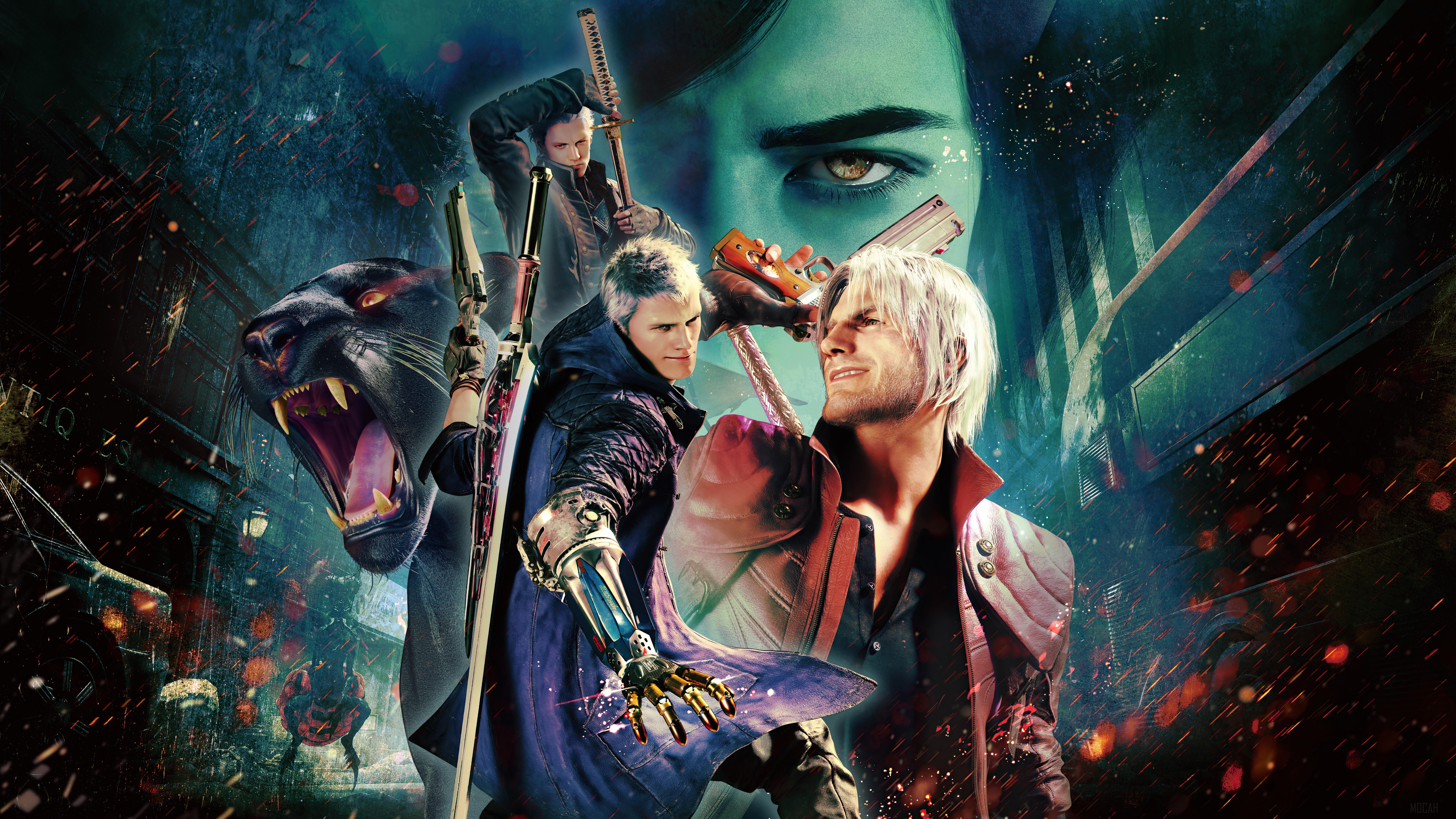 7680x4320 Devil May Cry Video Game, Special Edition, Nero, Dante, Vergil, V 4k wallpaper. Mocah HD Wallpaper