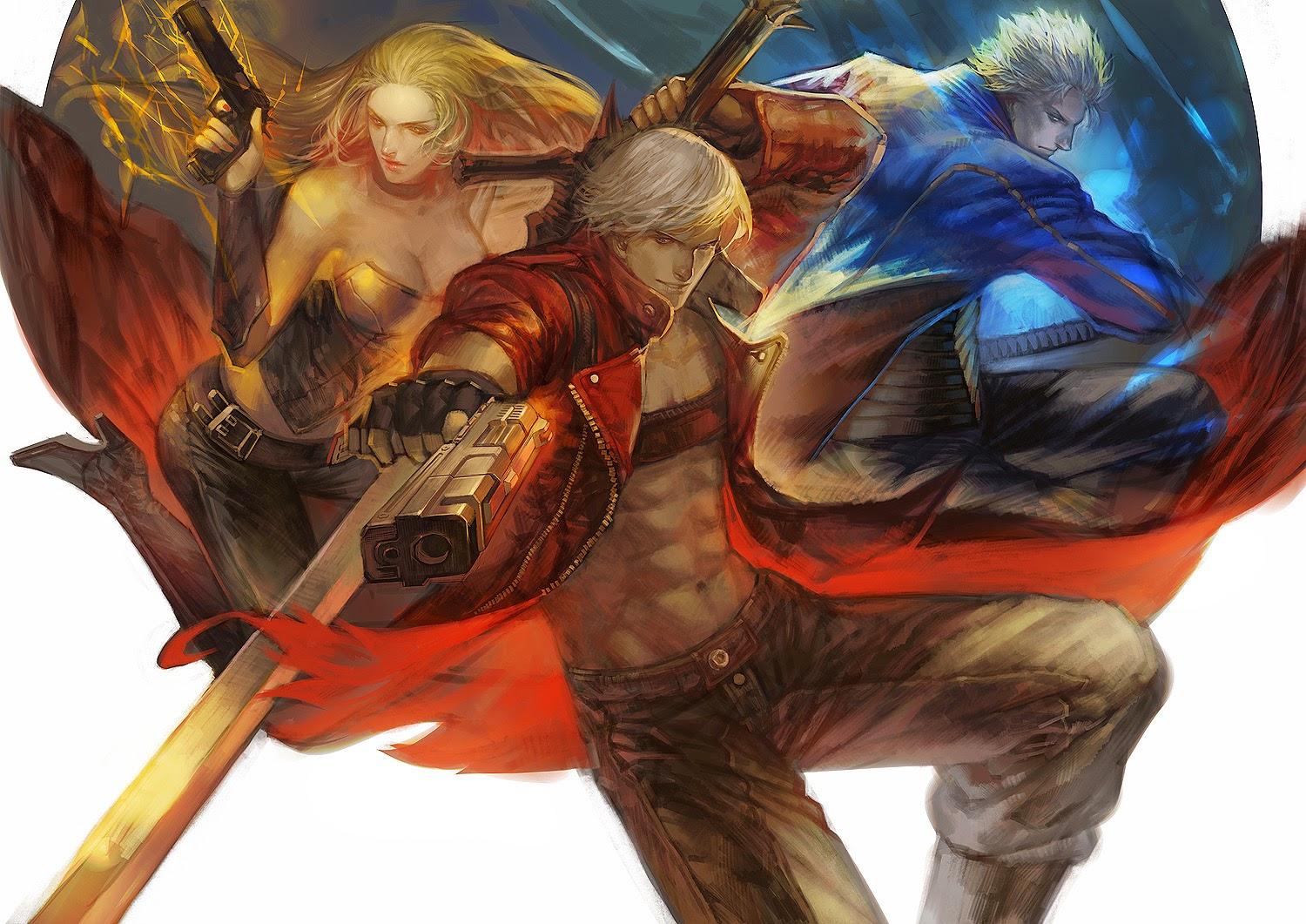 1500x1061 Dante & trish & vergil May Cry 3 Wallpaper