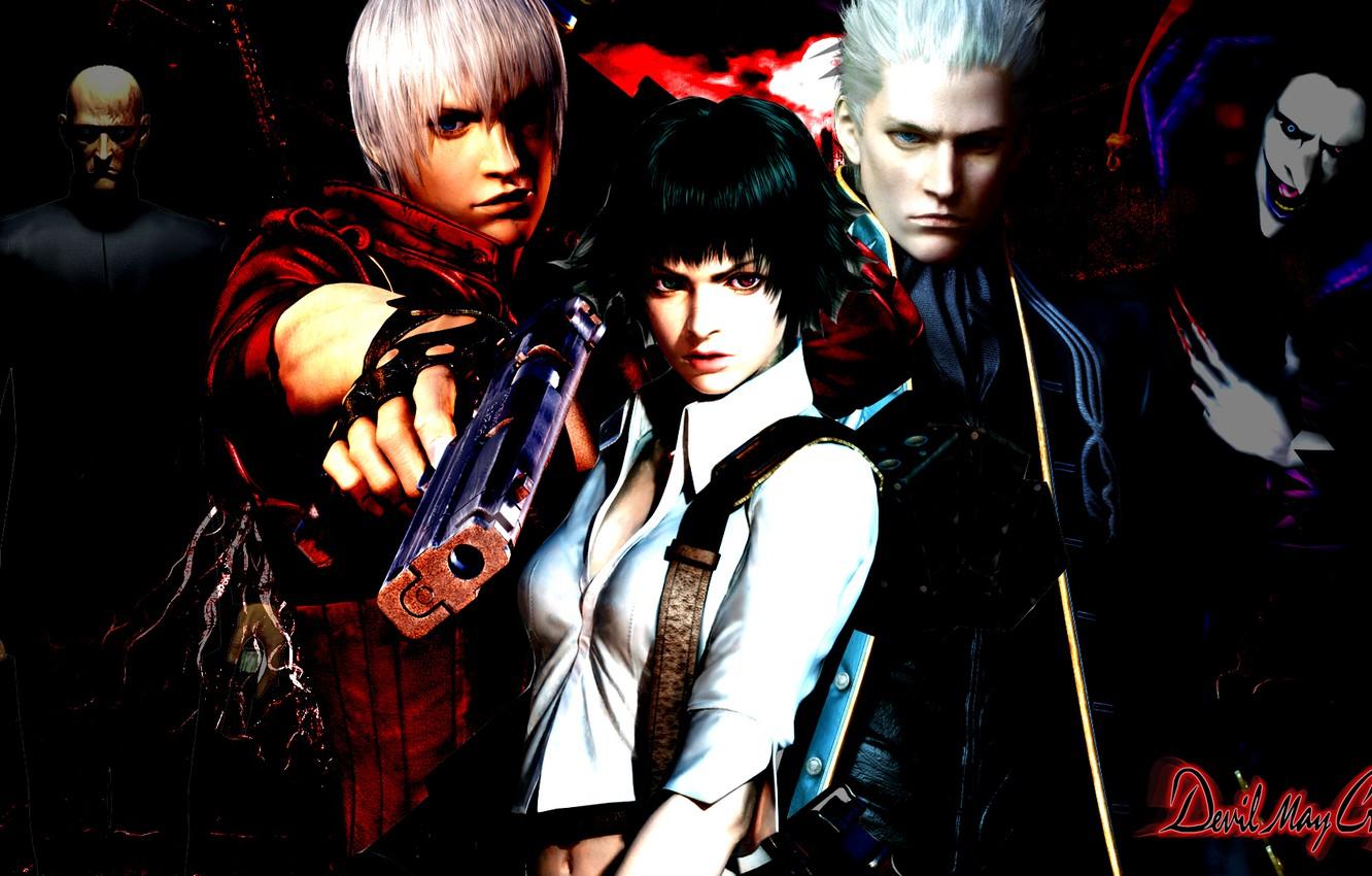 1332x850 Wallpaper Dante, Devil May Cry, Virgil, Lady image for desktop, section игры