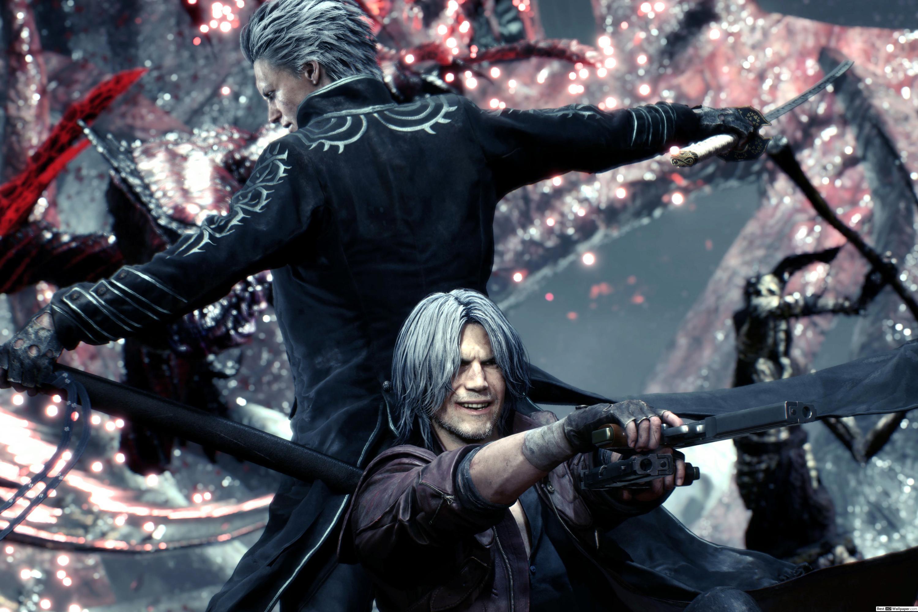 3000x2000 Dante Vs. Vergil (8K) May Cry 5 (Video Game) HD wallpaper download