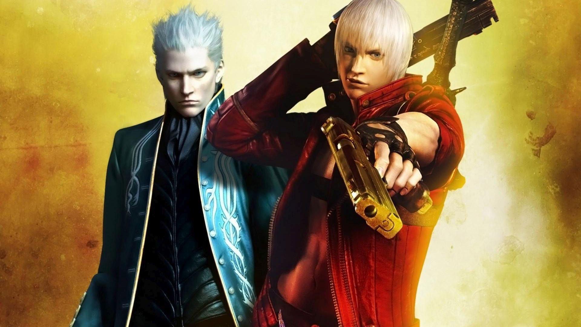1920x1080 Download 1920x1080 HD Wallpaper devil may cry dante vergil art gun sword, Desktop Background HD