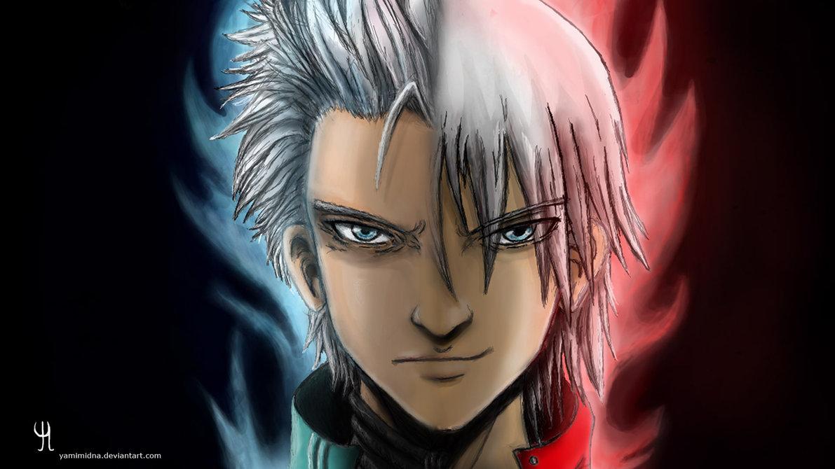 1191x670 image Of Anime Dante Vs Vergil