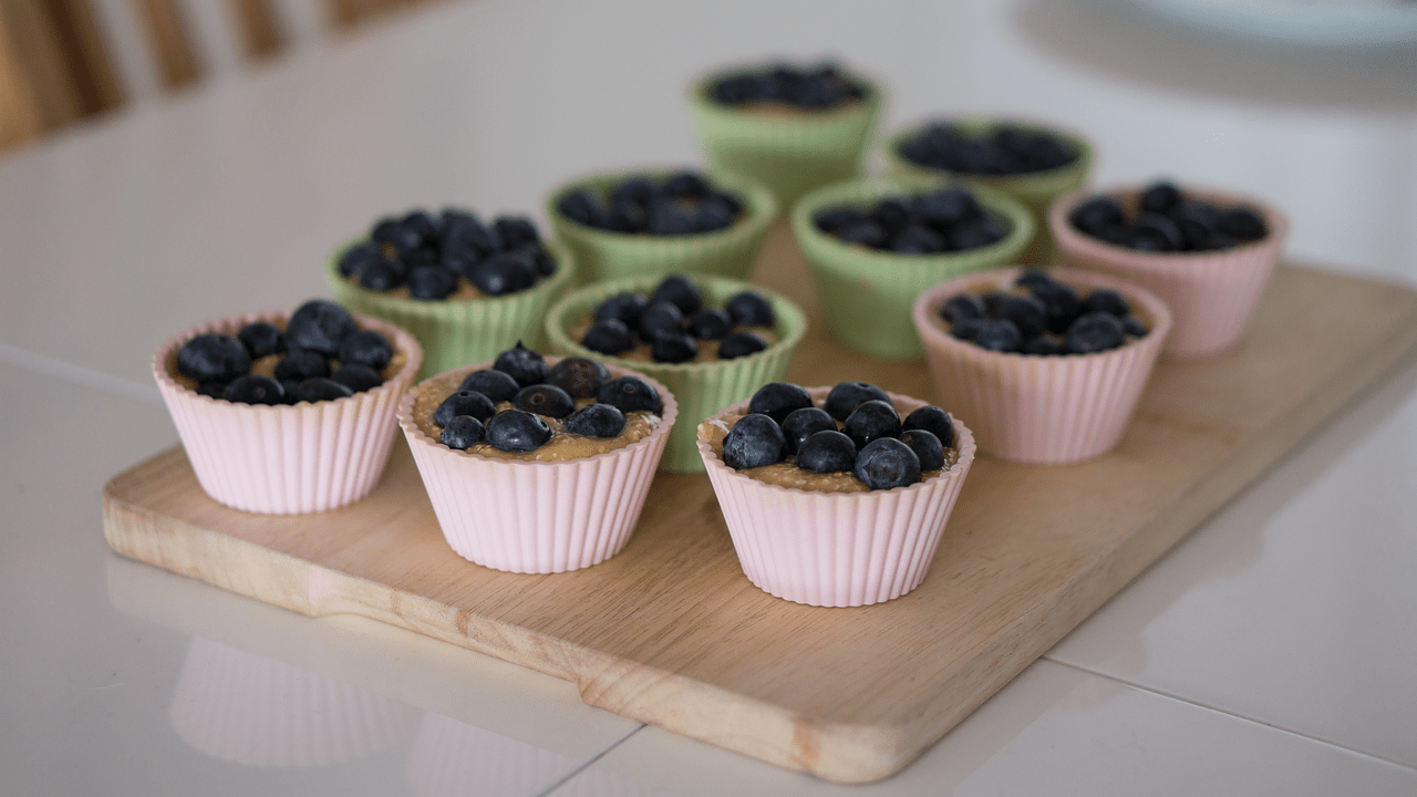 1280x720 Blueberry Muffins Cupcakes Dessert