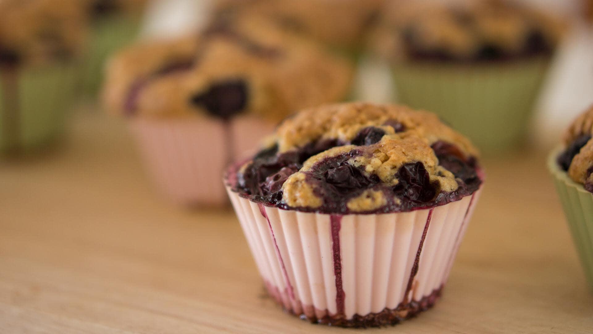 1920x1080 featured recipe: blueberry muffins. Greensboro Children's Museum