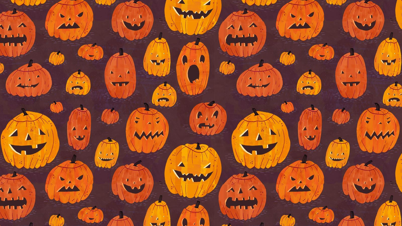 1600x900 Download 1600x900 wallpaper pumpkin, pattern, halloween, widescreen 16: widescreen, 1600x900 HD image, background, 464