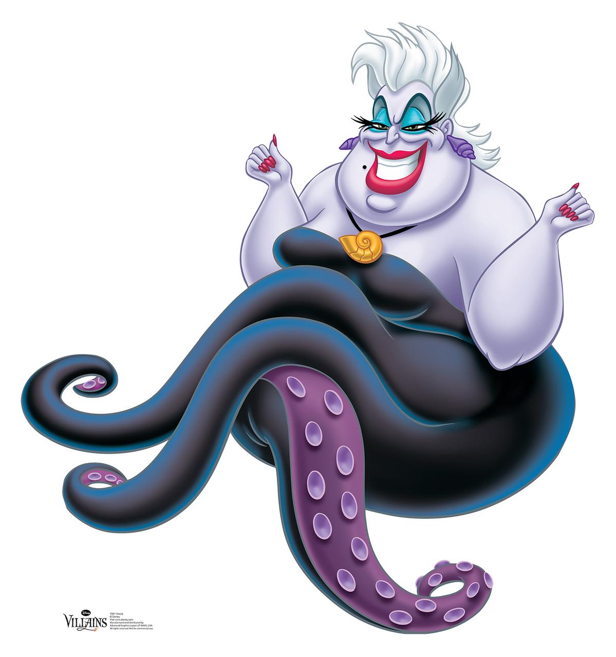 1199x1280 Life Size Ursula Disney Villains Cardboard Standup
