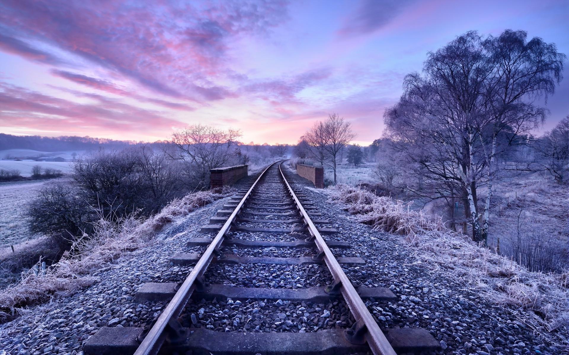 1920x1200 Rail Road In Purple wallpaper. Rail Road In Purple