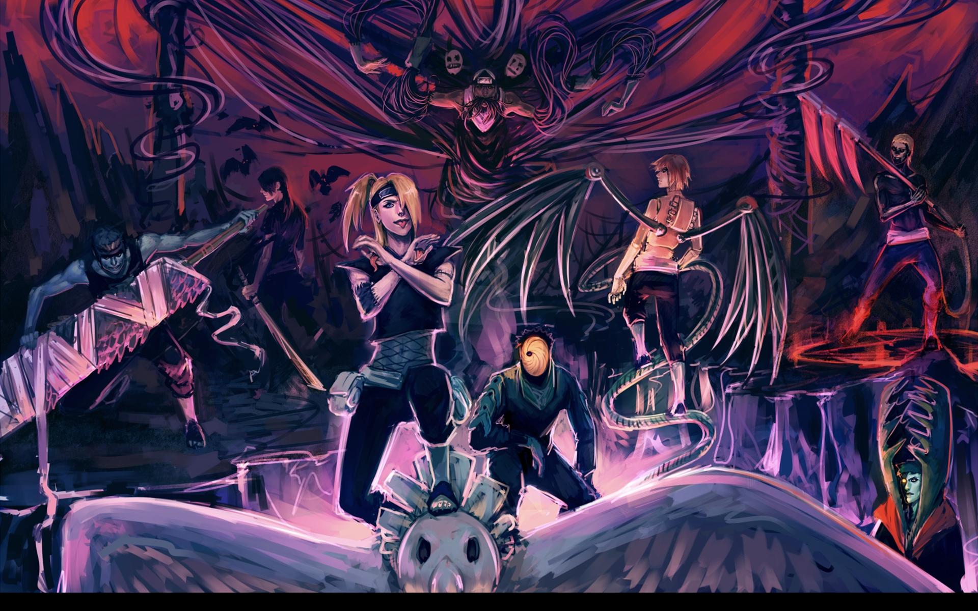 1920x1200 Download Wallpaper, Download naruto shippuden akatsuki uchiha itachi anime hoshigaki kisame deidara sasori zetsu hidan kakuzu tob Wallpaper –Free Wallpaper Download