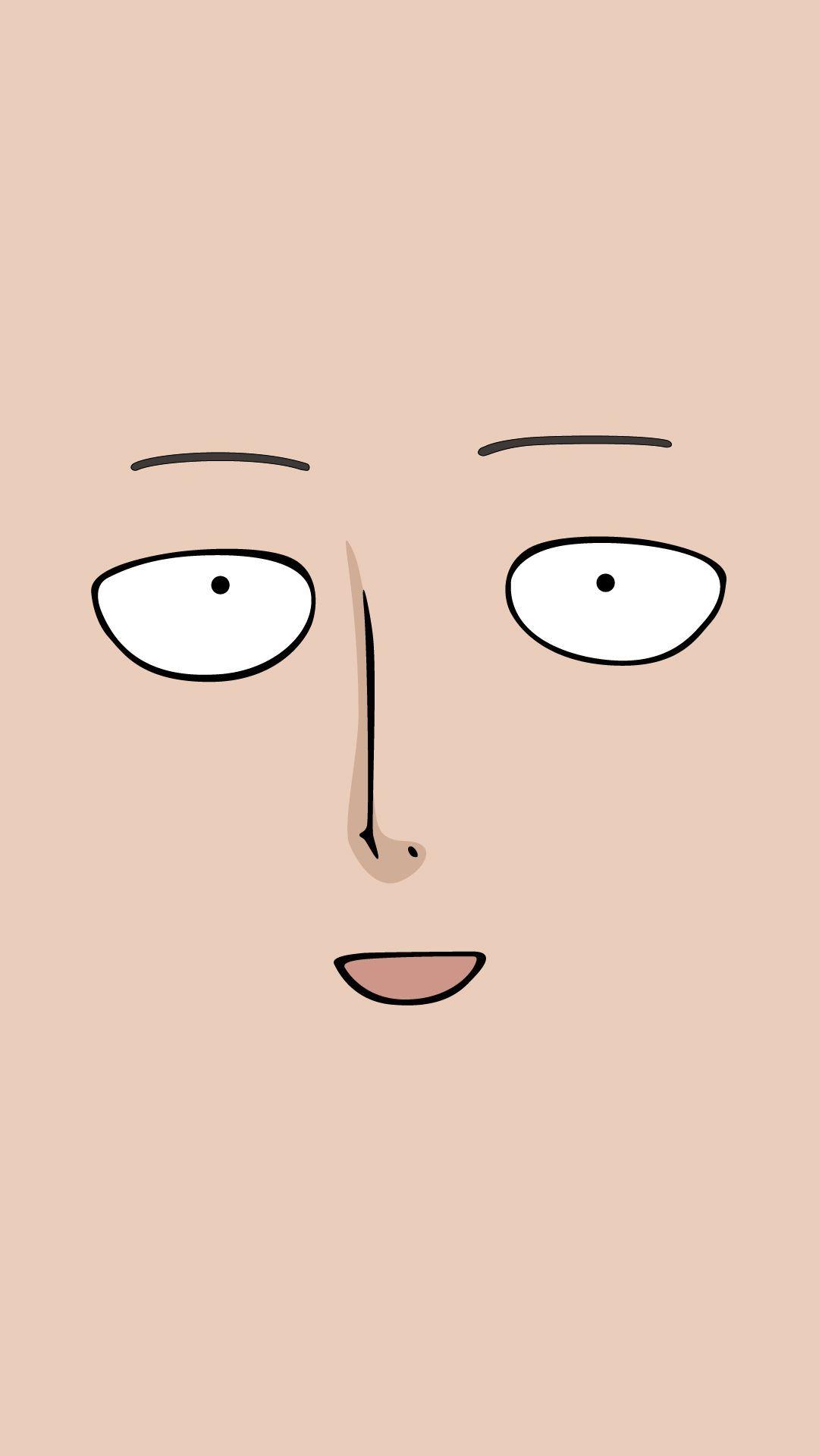 1080x1920 Saitama Face Wallpaper