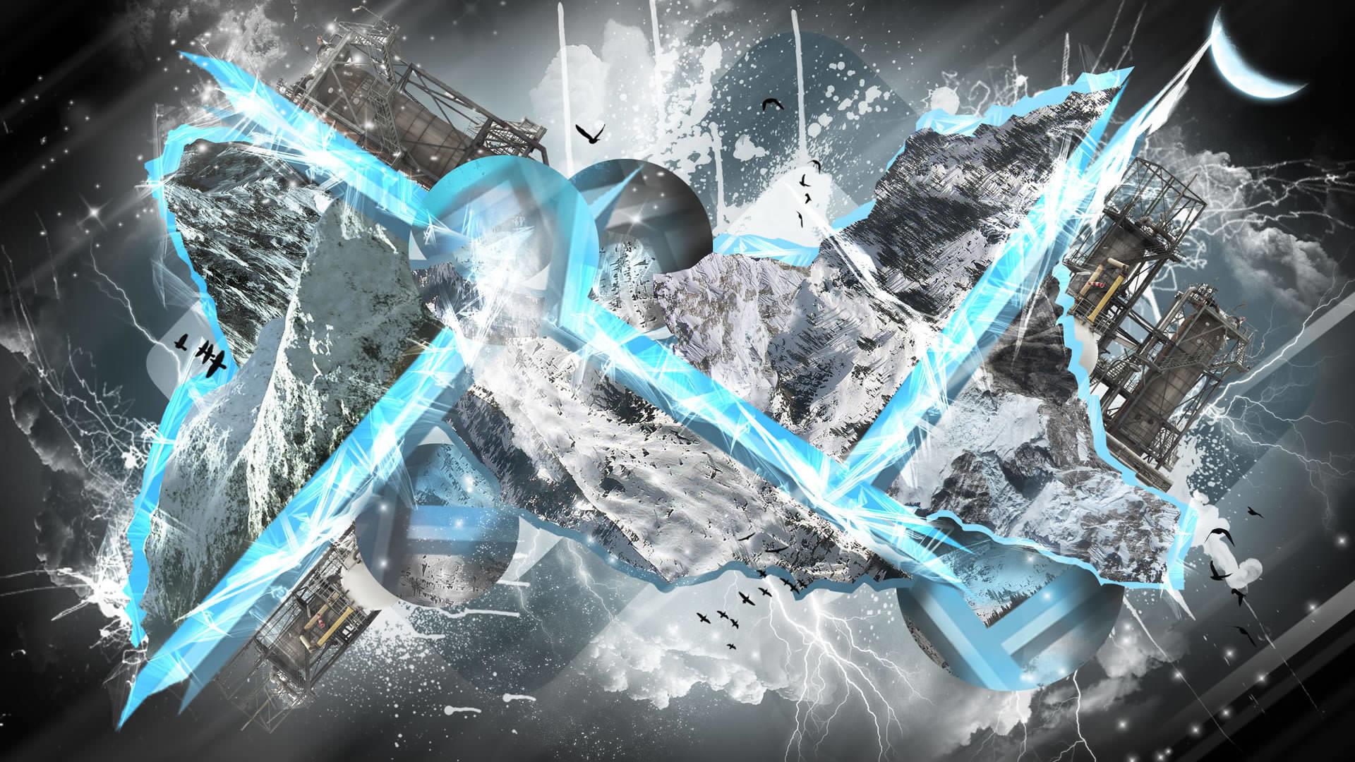 1920x1080 Black and Blue Abstract