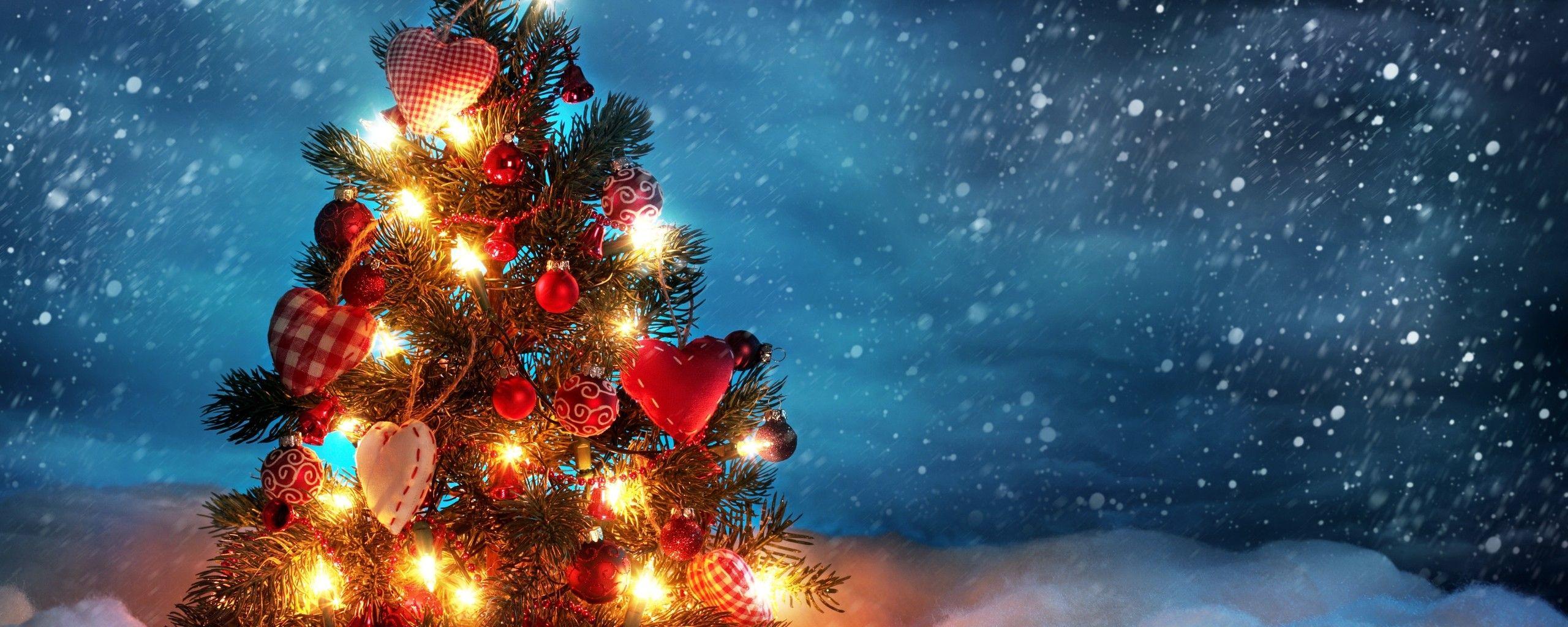 2560x1024 Christmas Wallpaper for Dual Monitor