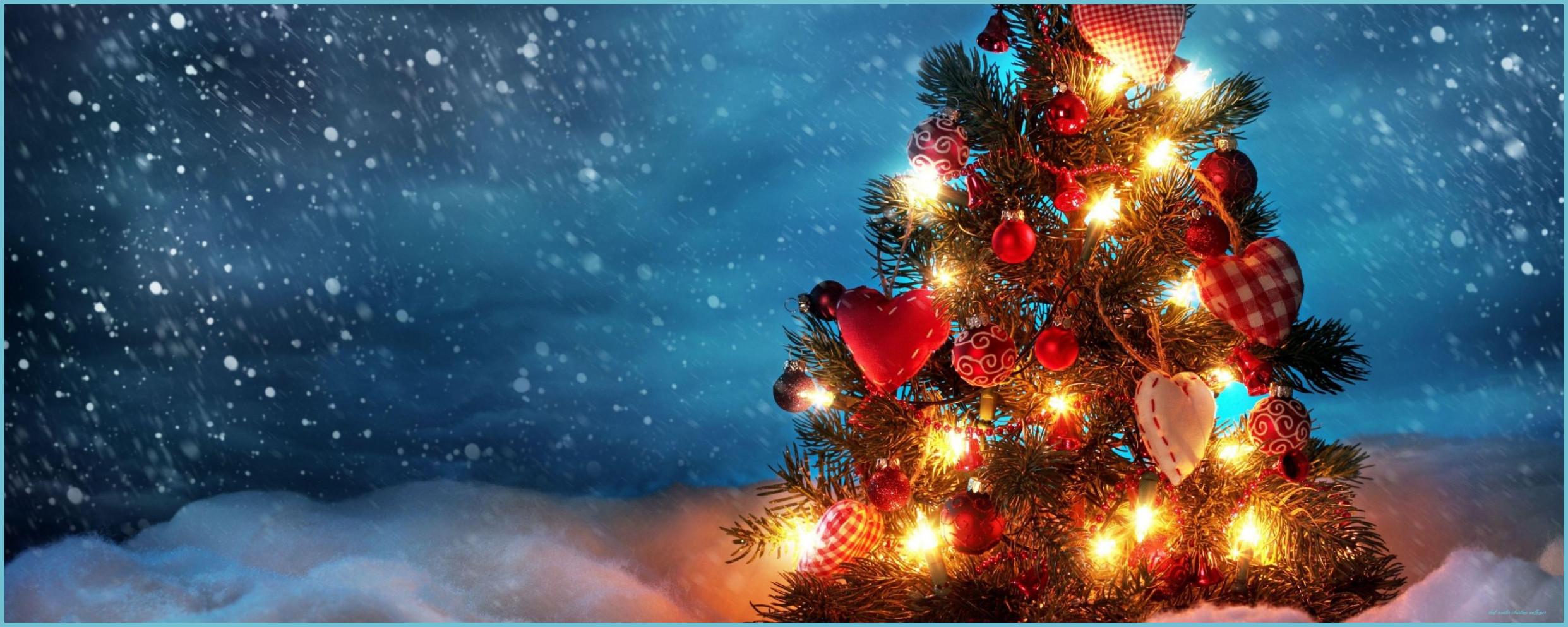 2483x993 8k Dual Monitor Wallpaper Christmas Monitor Christmas Wallpaper