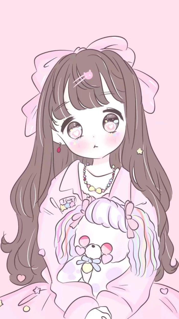 700x1245 Anime Girl Kawaii Wallpaper