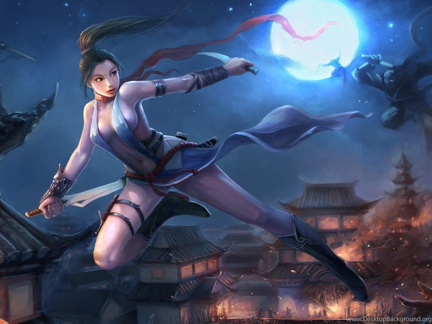 1400x1050 Wallpaper Anime Ninja Girl Girls .2 1920x1080 Desktop Background
