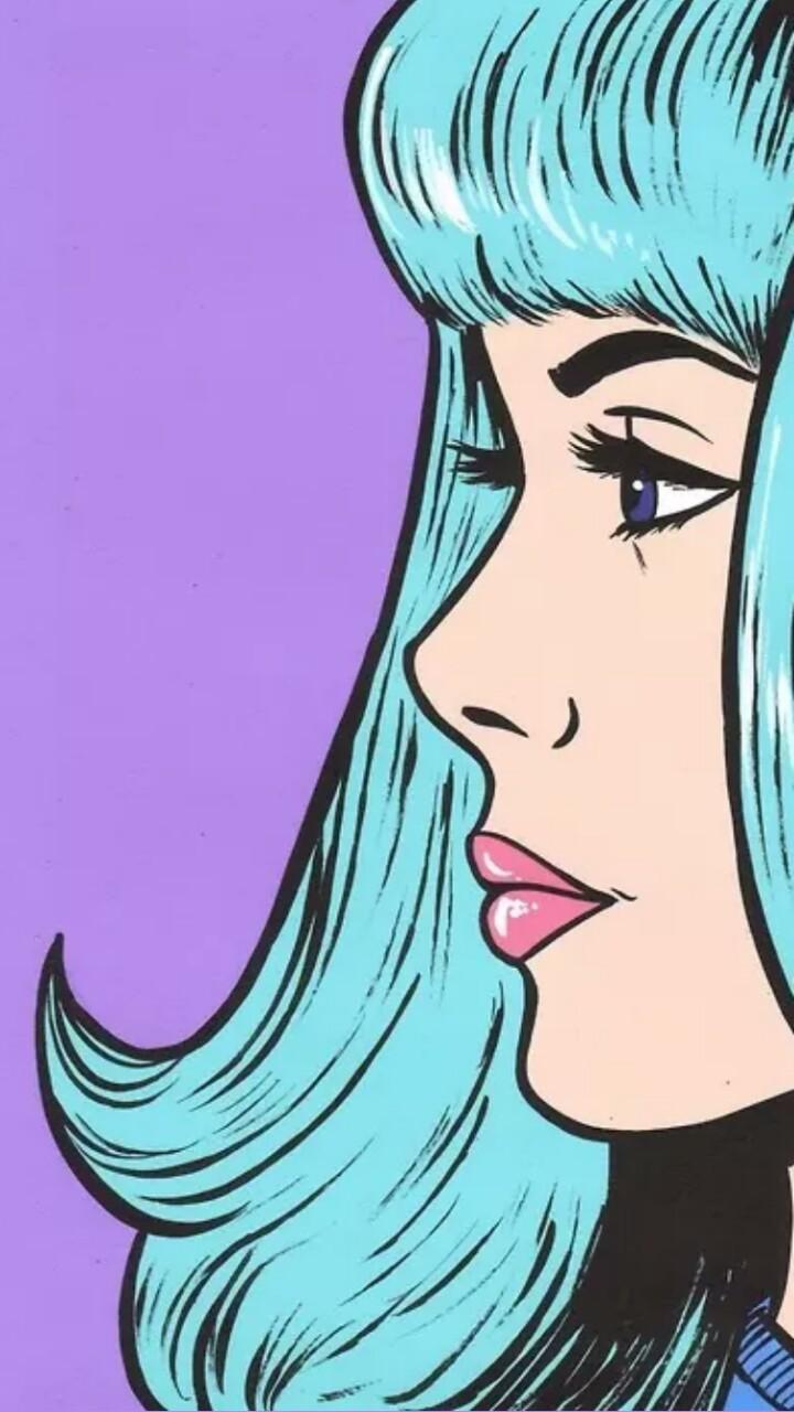 720x1280 Cool Aesthetic iPhone Tumblr Wallpaper Pop Art Girl picture