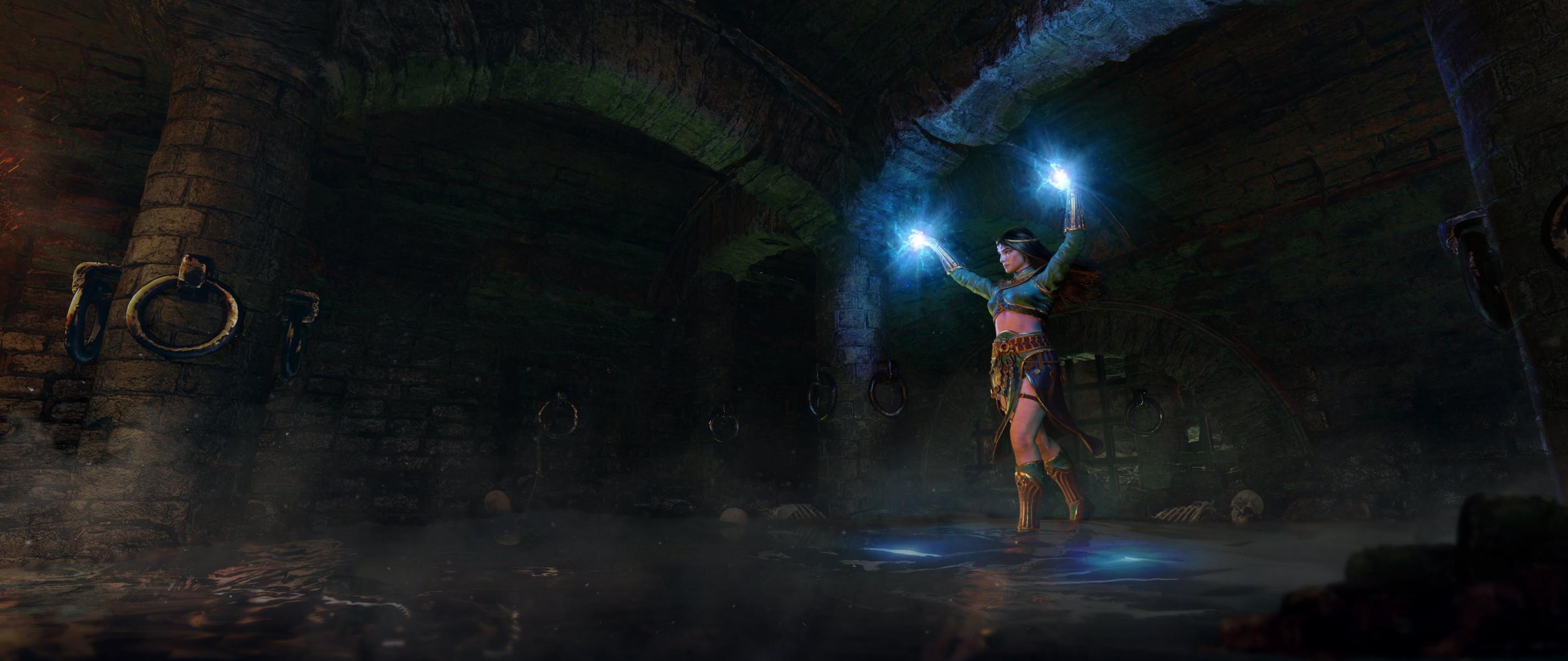 2844x1199 Remastered Wallpaper for Diablo II: Resurrected