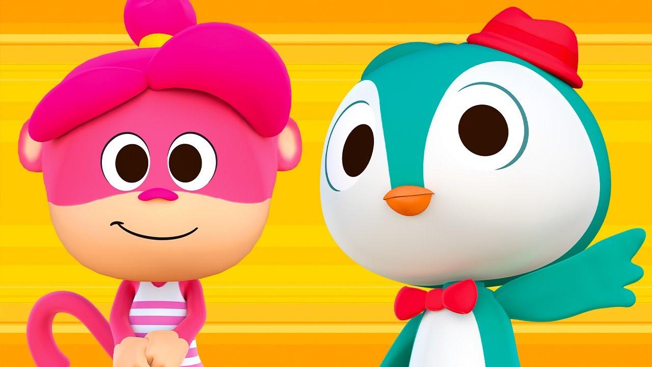 1280x720 La Mona Winona Pingüino Lalo y Más Canciones Divertidas. Canciones del Zoo