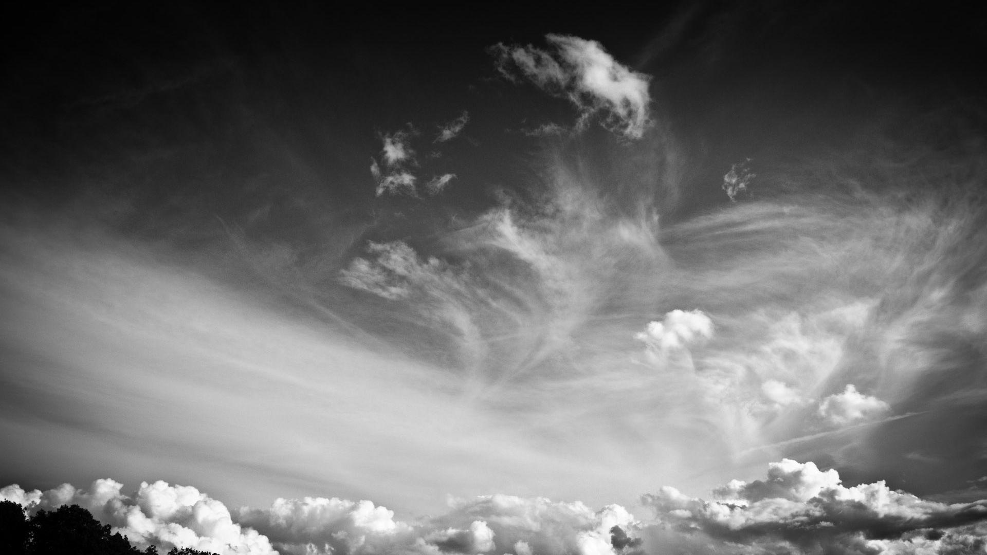 Black and White Clouds Wallpapers - Top Free Black and White Clouds Backgrounds - WallpaperAccess