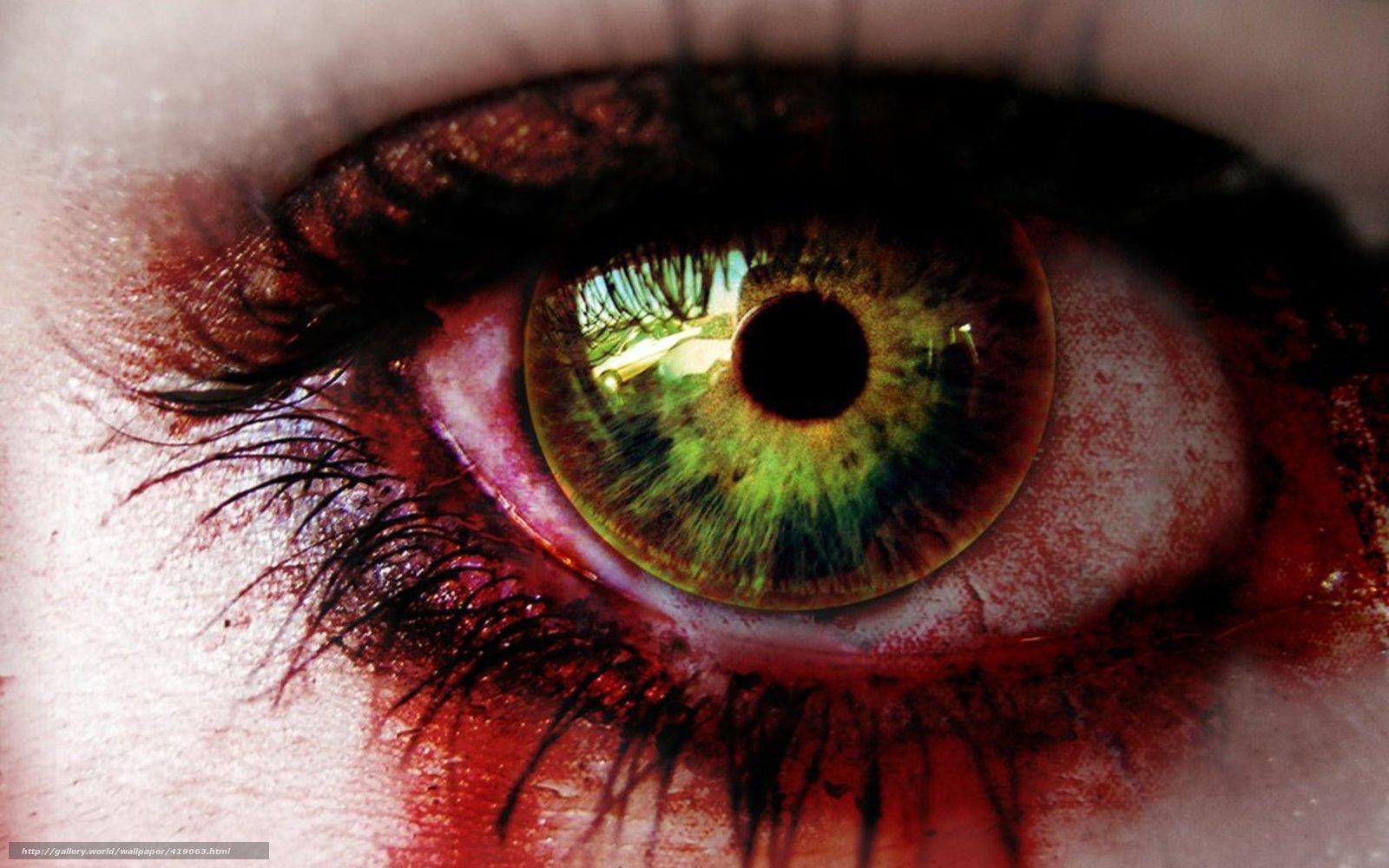 1600x1000 Download wallpaper walking dead, eye, series, Horror free desktop wallpaper in the resolution 1920x1200