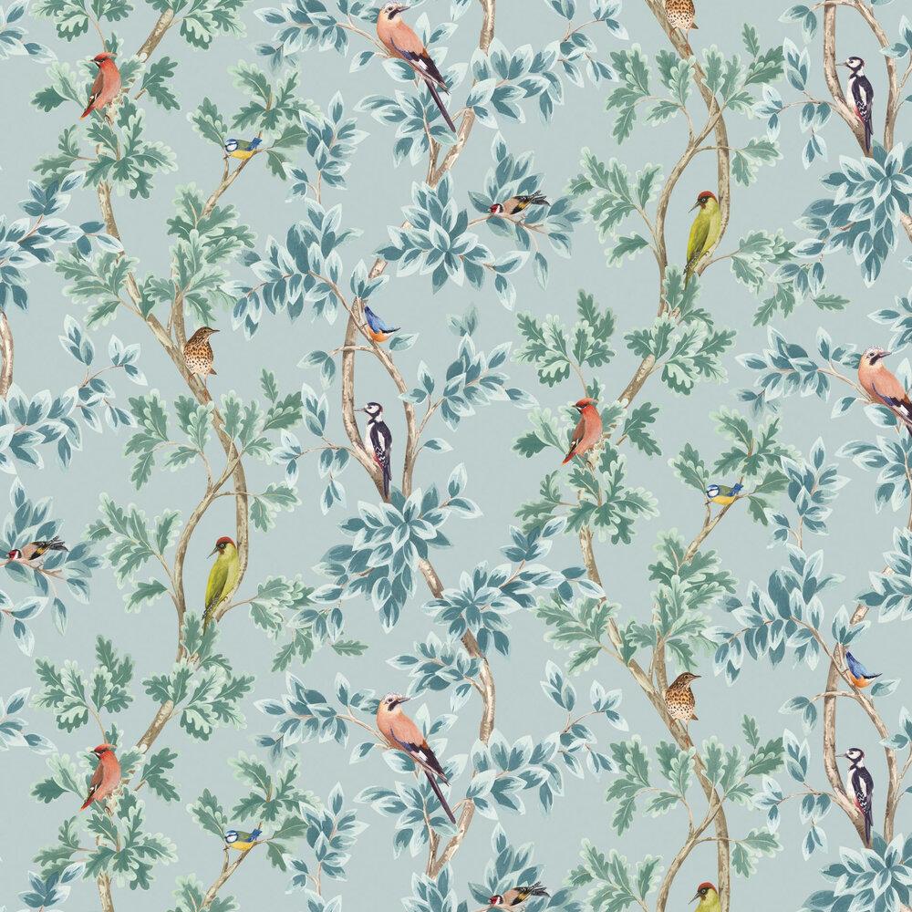 1000x1000 Netherfield by Osborne & Little / Sky Blue : Wallpaper Direct