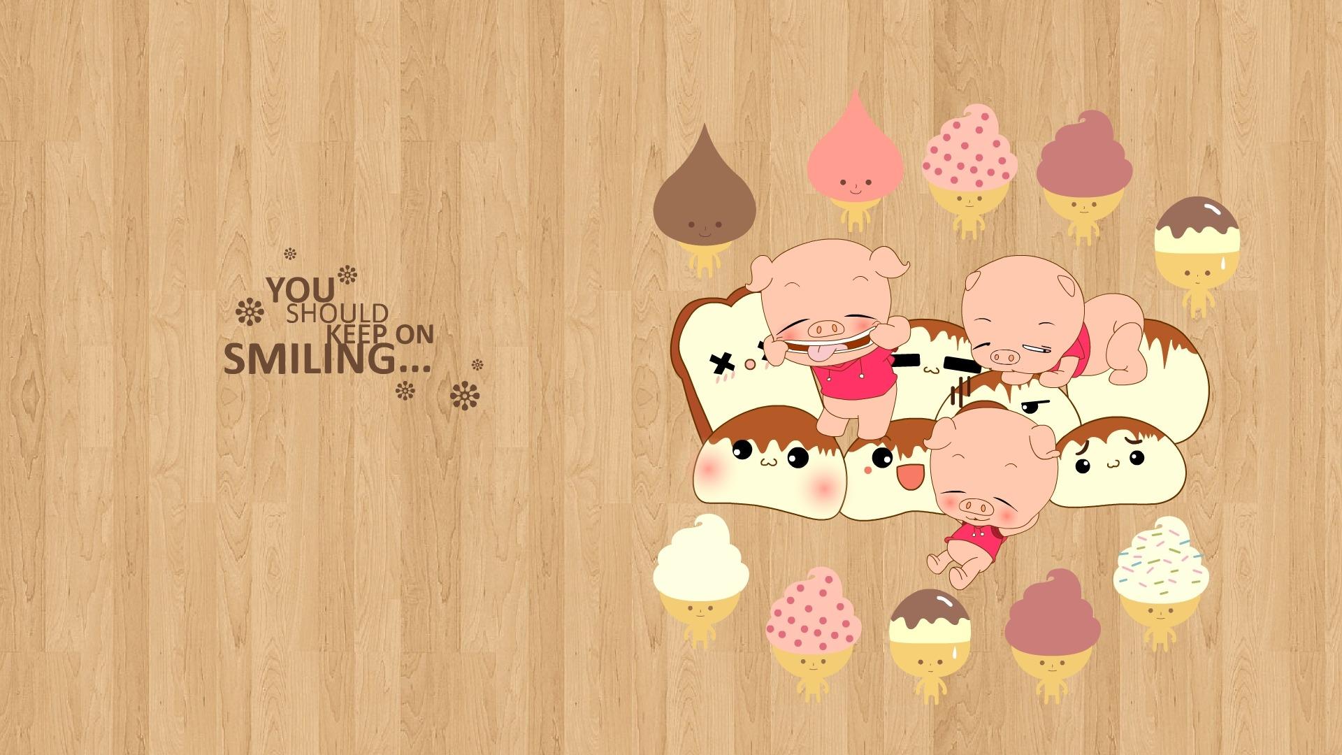 1920x1080 Picasso Love & Flying Pig Wallpaper