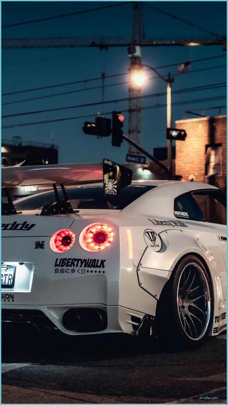 727x1293 IPhone Wallpaper Nissan Gt R White Supercar Back View Wallpaper IPhone