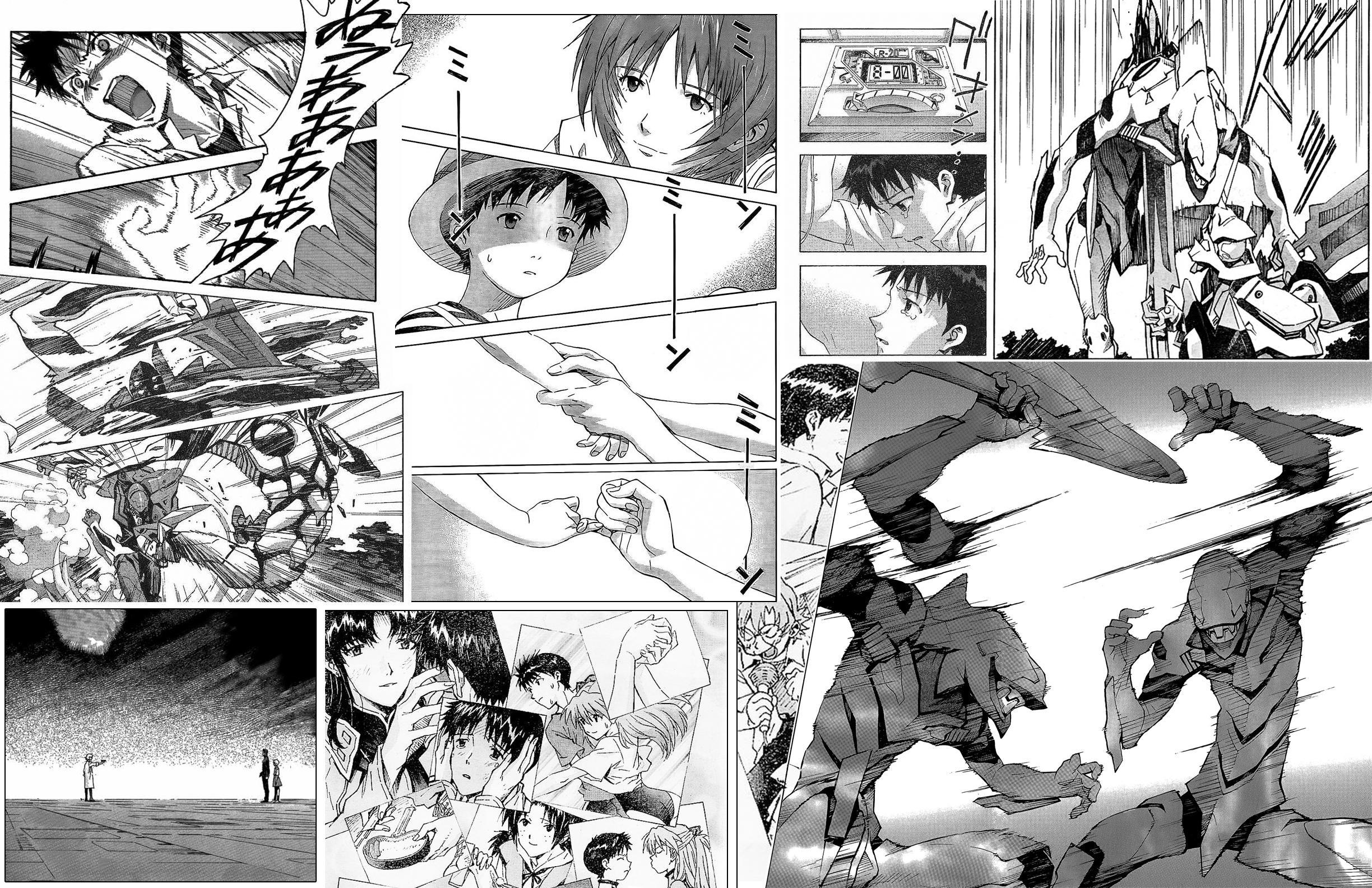 2448x1584 An Evangelion manga wallpaper that I made today (possible manga spoilers?): evangelion