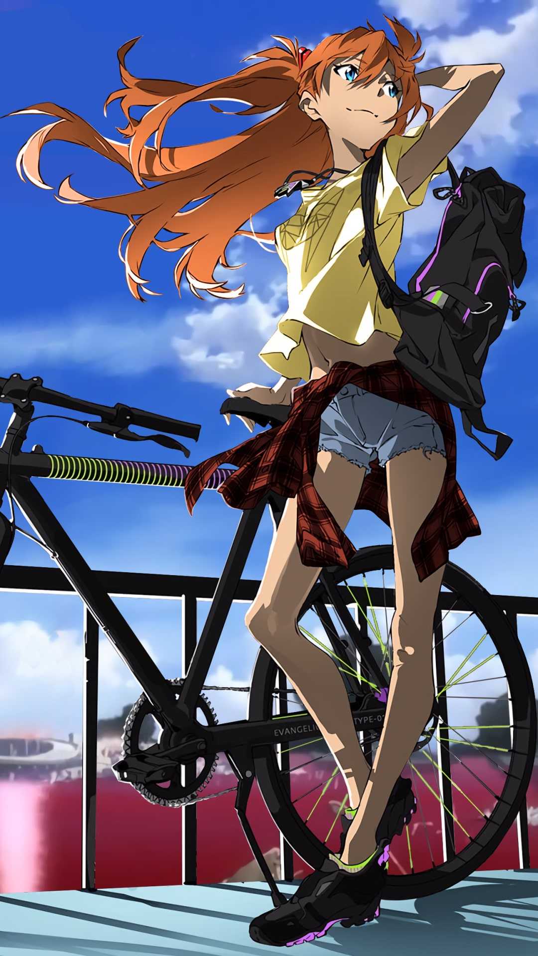 1080x1920 Asuka Evangelion Wallpaper