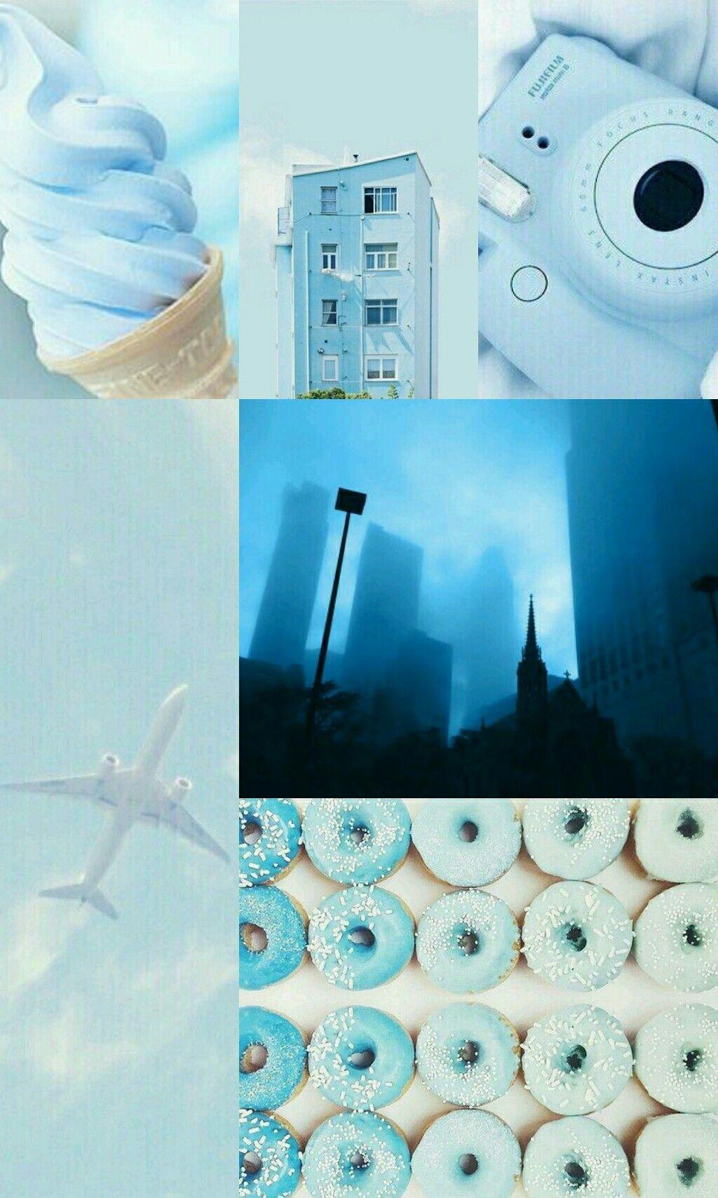 Blue Aesthetic Collage Wallpapers - Top Free Blue Aesthetic Collage