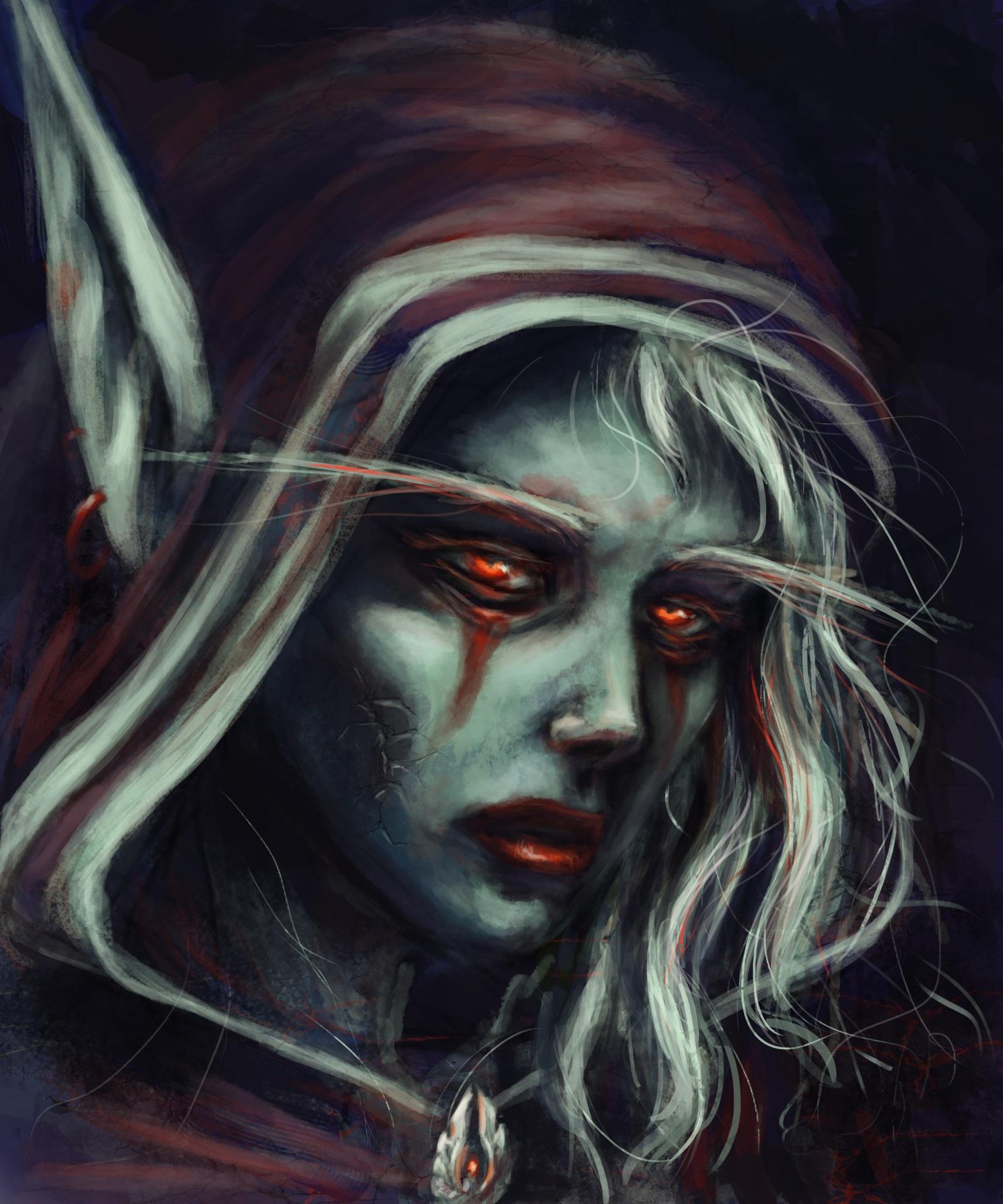 1600x1920 Photos World of WarCraft Sylvanas Windrunner ugly Face 1600x1920