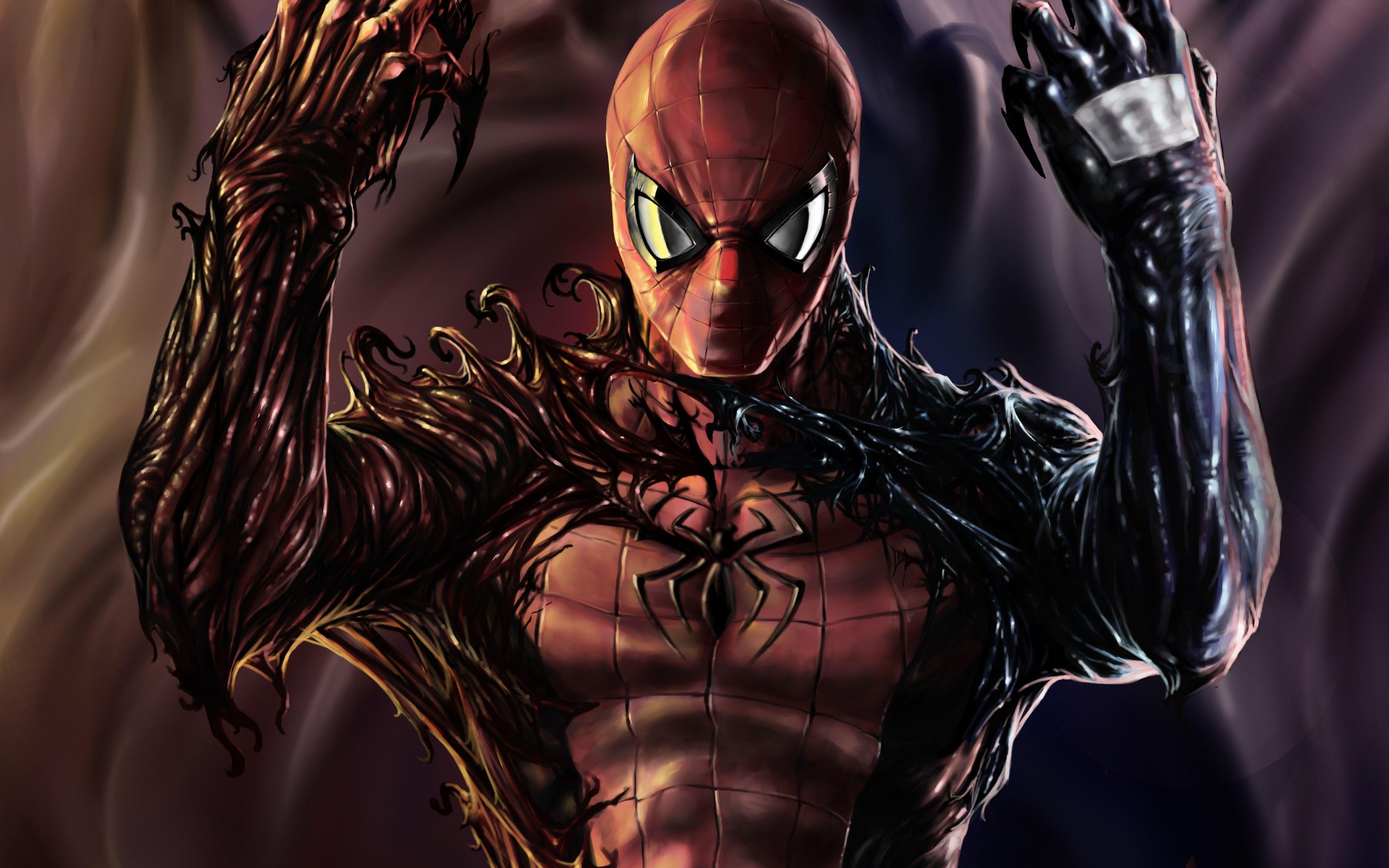 3840x2400 Carnage Venom Spiderman Artwork Hình nền 4k HD 4k