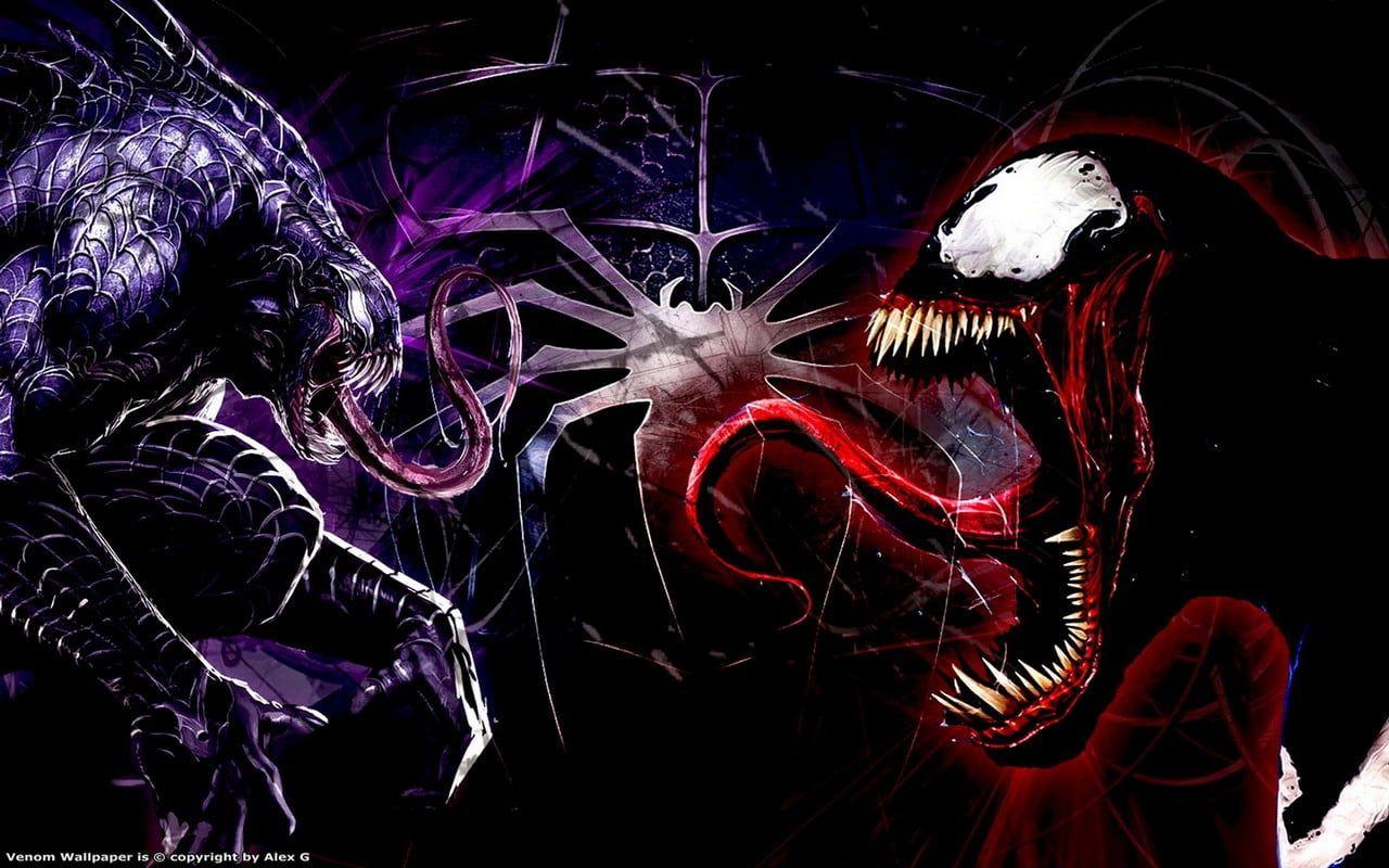 Hình nền Venom and Carnage 1280x800, Hình nền Venom HD