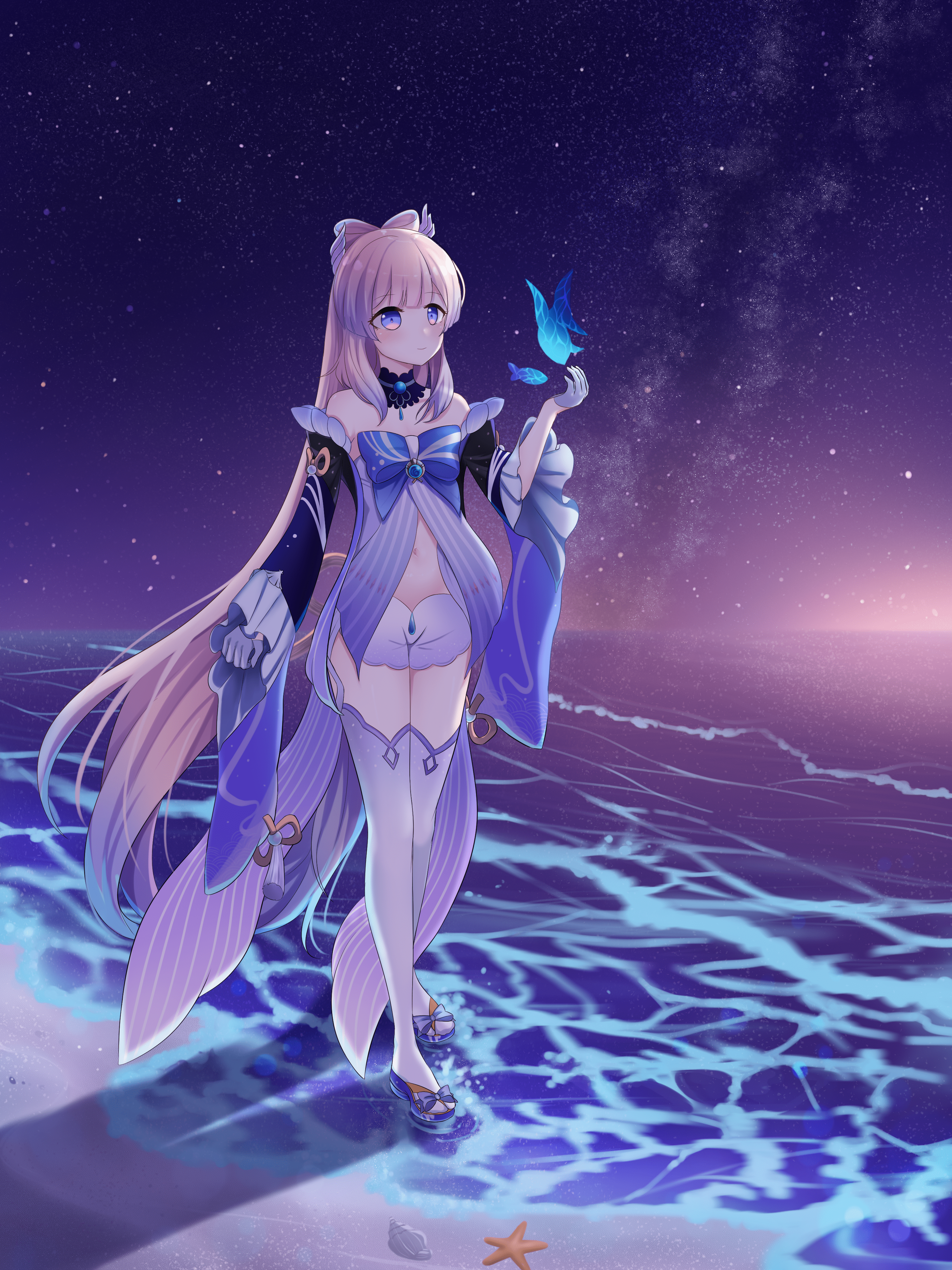 3000x4000 Sangonomiya Kokomi Impact Wallpaper Anime Image Board
